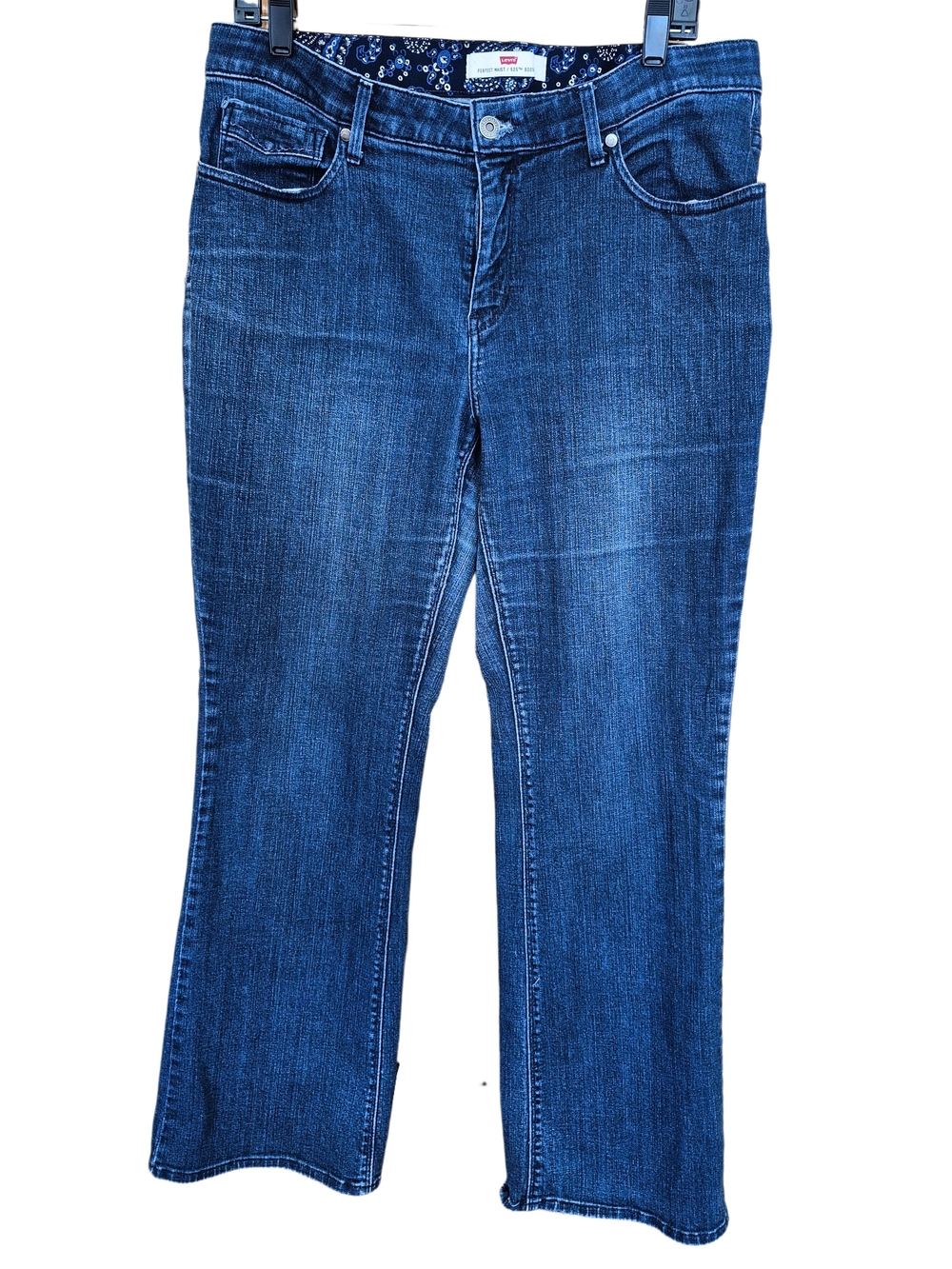 Levi’s 525 Perfect Waist Bootcut Jeans Women’s Blue Denim Stretch Size 18M